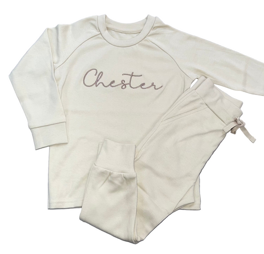 Personalised Lounge Sets - Oatmeal