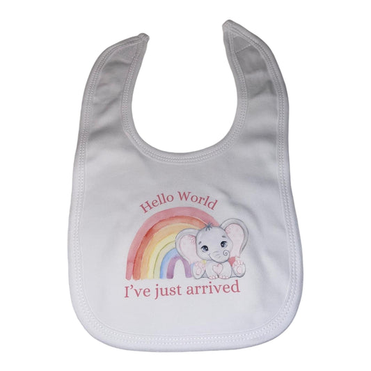 Slogan Hello World Bib Girl
