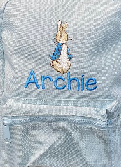 Personalised childrens backpack - Peter/Flopsy Rabbit design