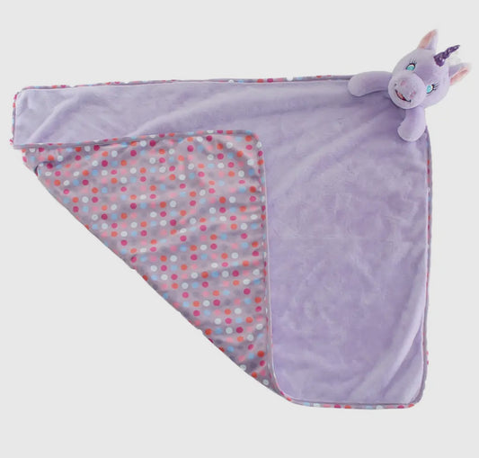 Large Lavender Unicorn security Blanket
