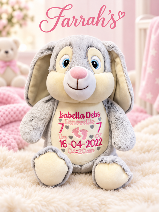 Grey Rabbit Memory Teddy