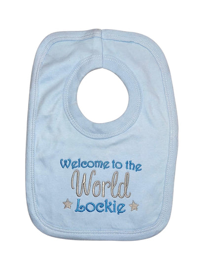 Personalised Welcome to the world bib