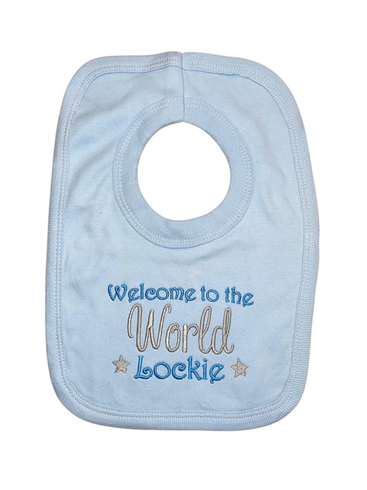 Personalised Welcome to the world bib