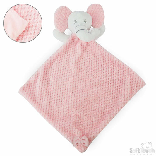 Personalised Pink waffle Elephant comforter
