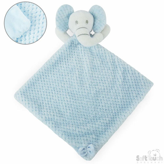 Personalised Blue waffle Elephant comforter
