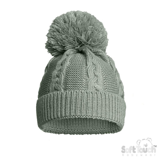 Personalised Green pom hat