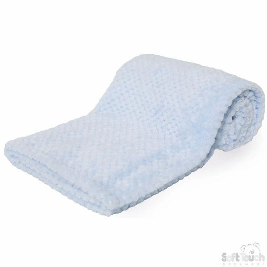 Blue waffle blanket - First name