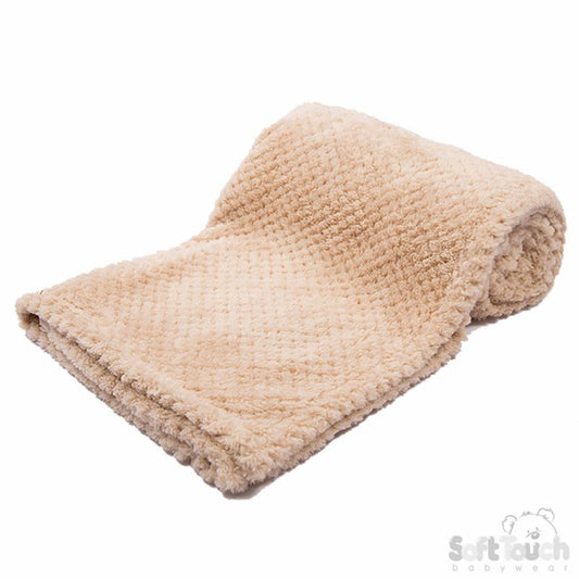 Personalised Beige waffle blanket
