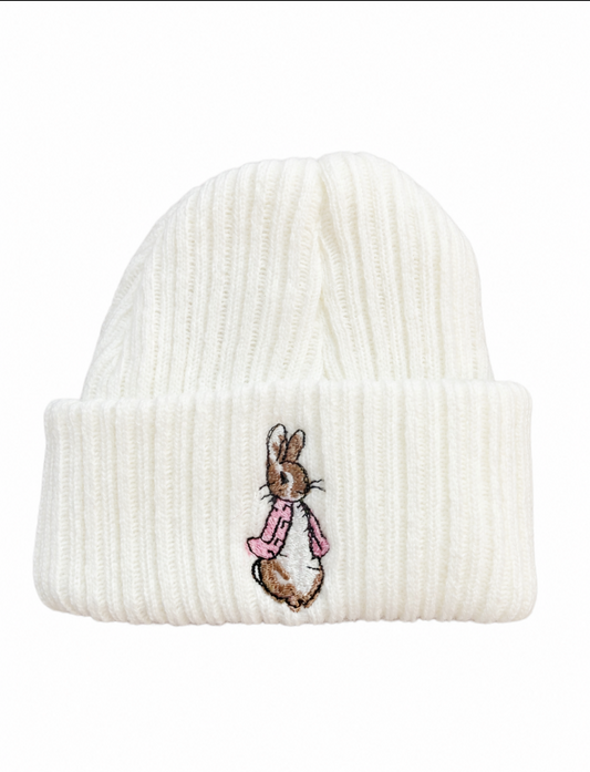 Pink Peter Rabbit Beanie Hat Newborn