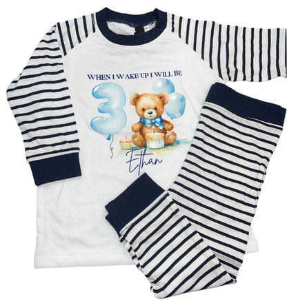 Personalised Birthday Pyjamas - Teddy design