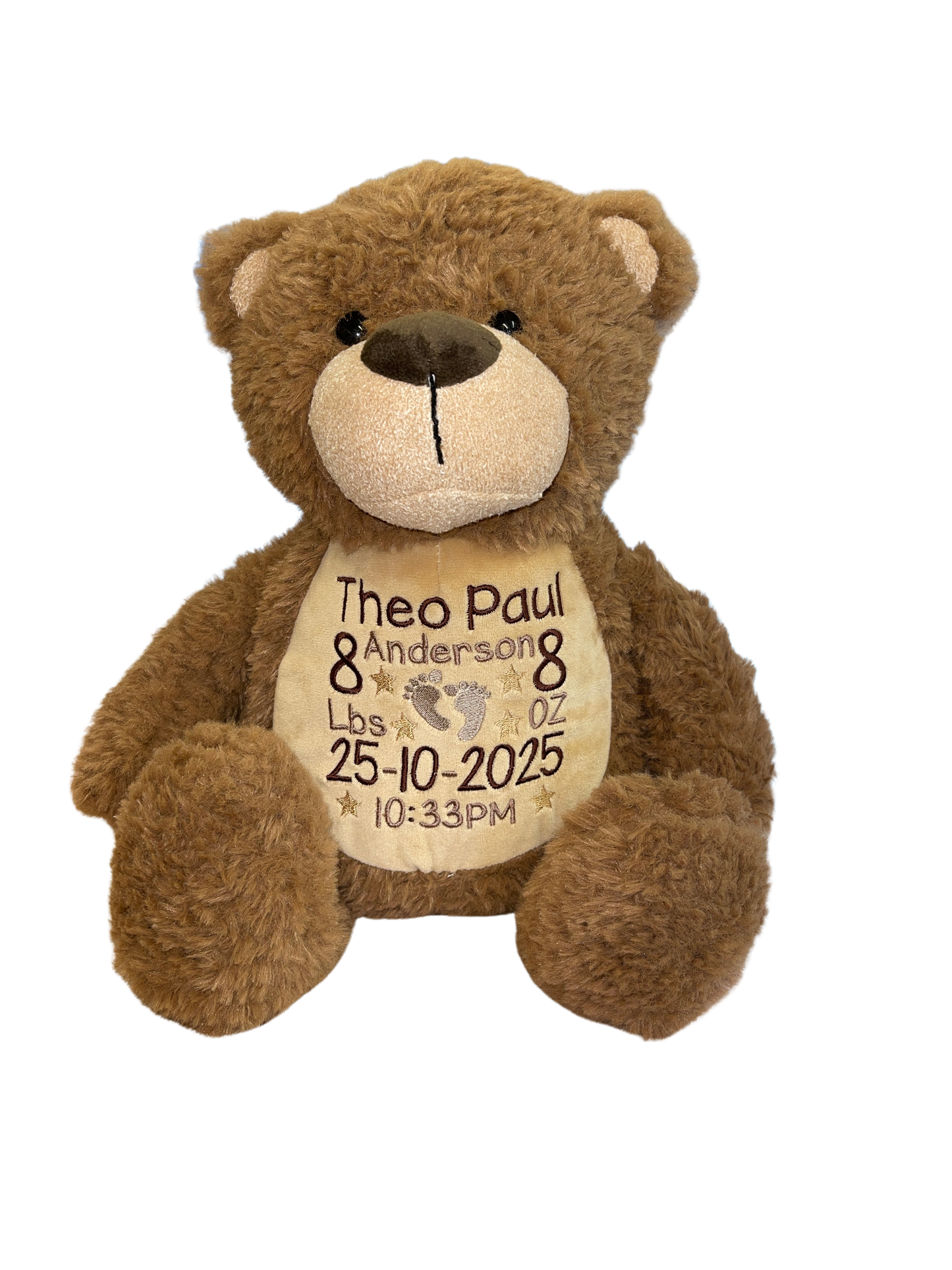 PERSONALISED MEMORY BEARS - BROWN BEAR