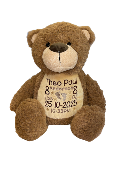 PERSONALISED MEMORY BEARS - BROWN BEAR