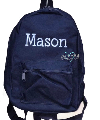 Personalised Navy childrens backpack