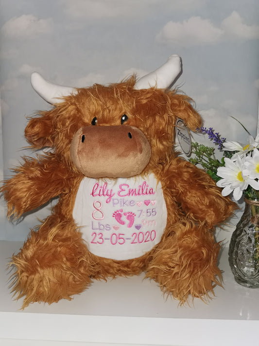 Highland Cow Memory bear