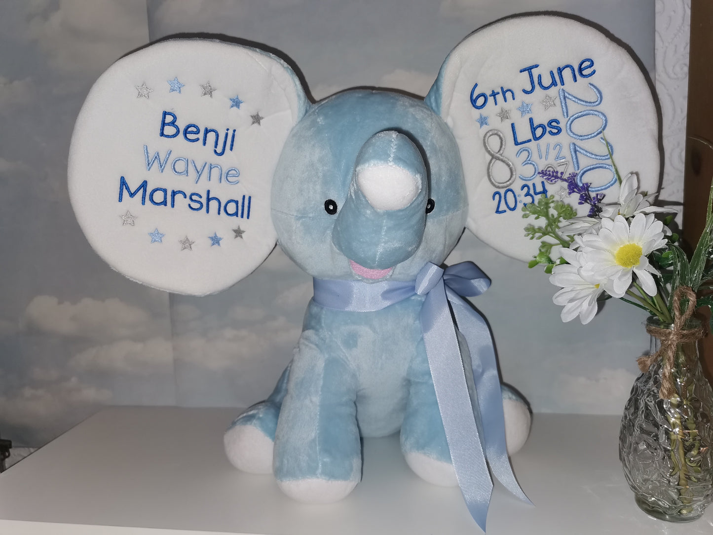 Blue dumble elephant teddy