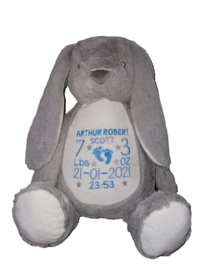 Grey Bunny Memory Bear