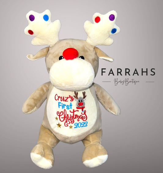 personalised baubles cubbies reindeer