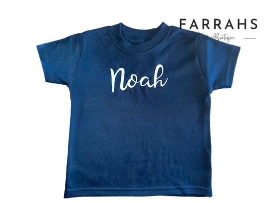 Personalised Black T-Shirt