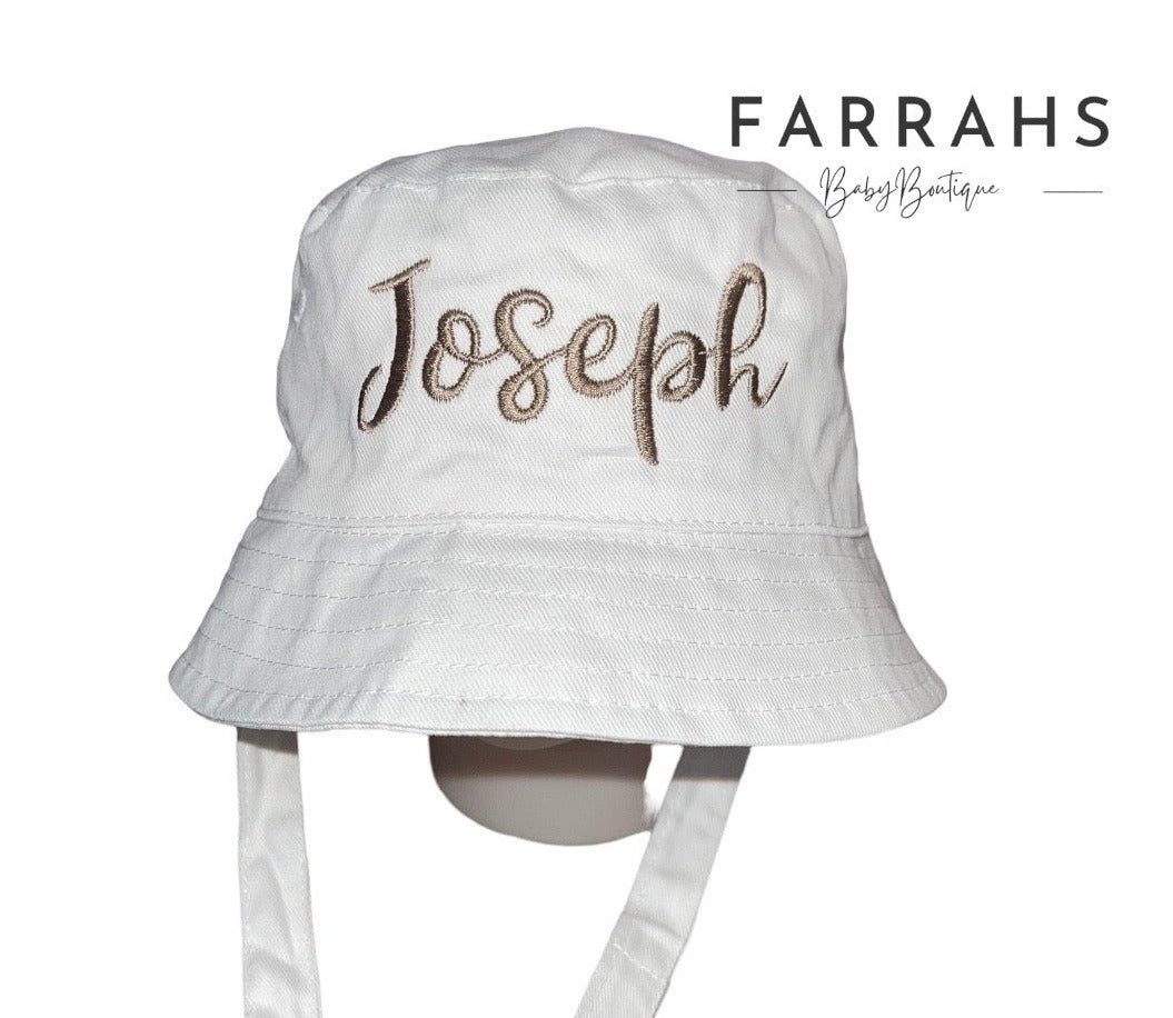 Personalised kids Bucket Hats
