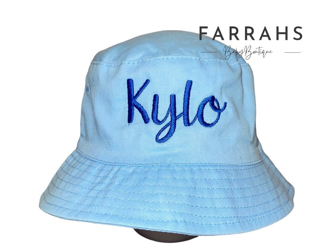 Personalised kids Bucket Hats