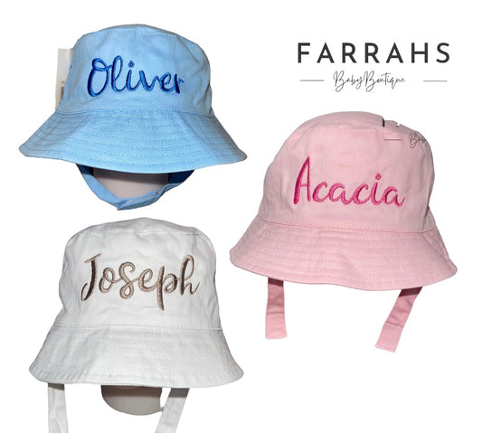 Personalised kids Bucket Hats
