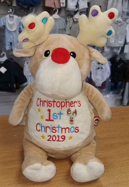 personalised baubles cubbies reindeer