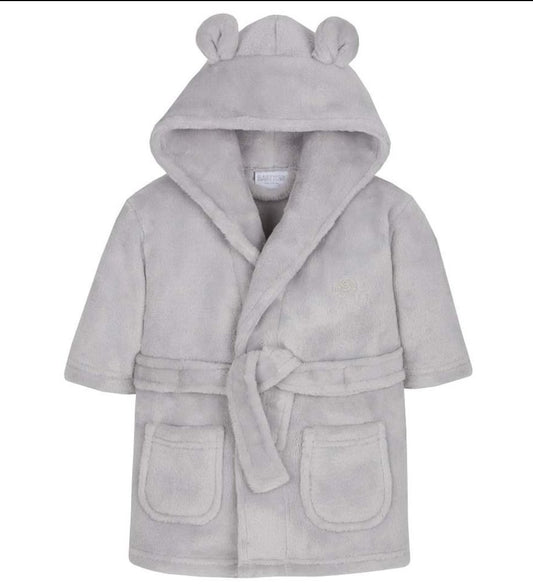 Grey personalised dressing gown