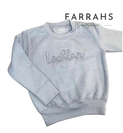 Personalised Jumpers - Dusky blue