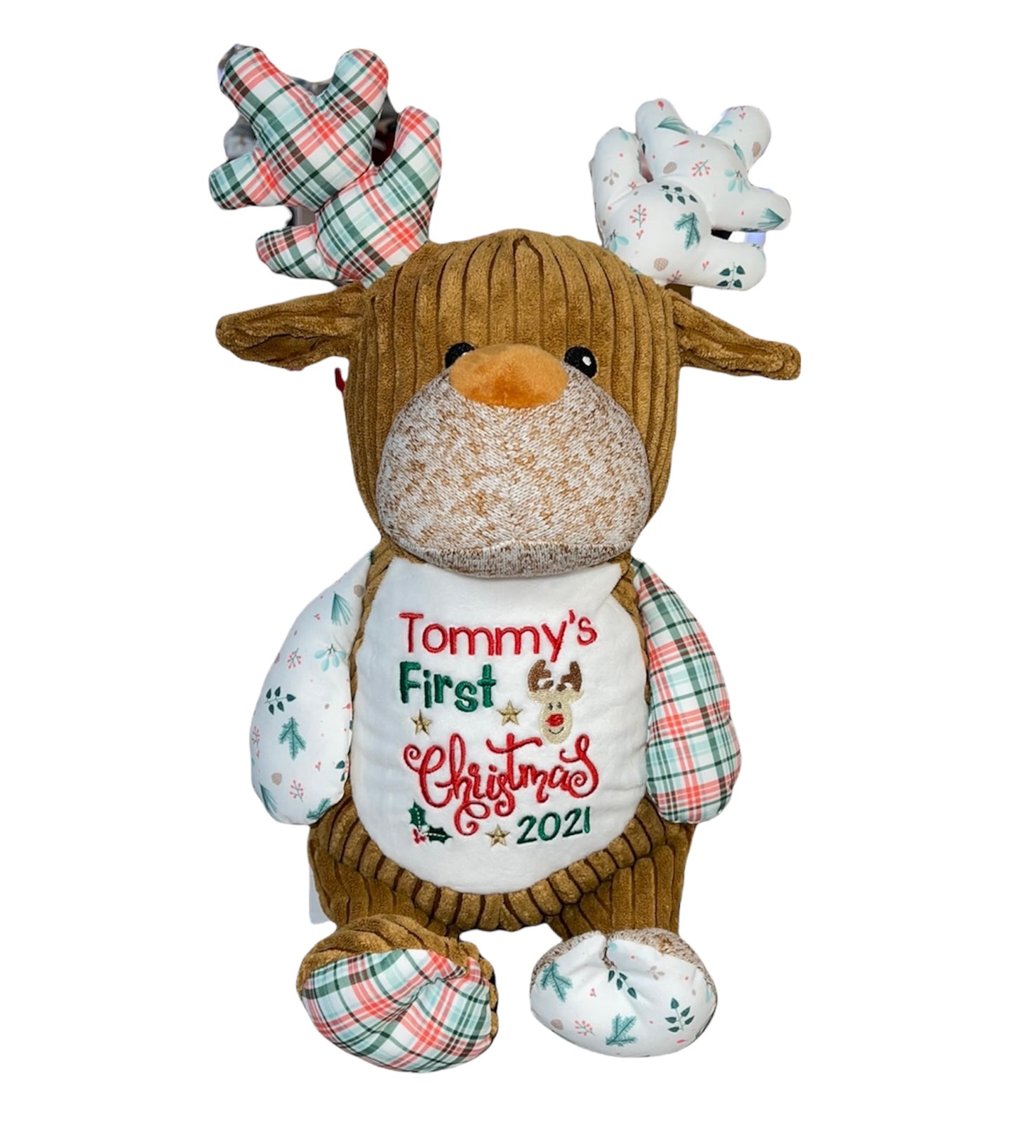 Personalised cubbies Christmas woodland reindeer