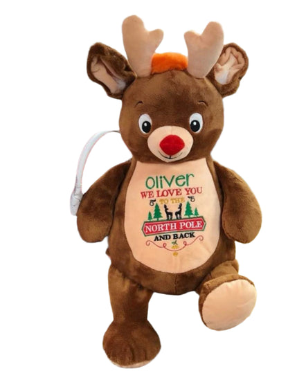 Christmas reindeer memory bear