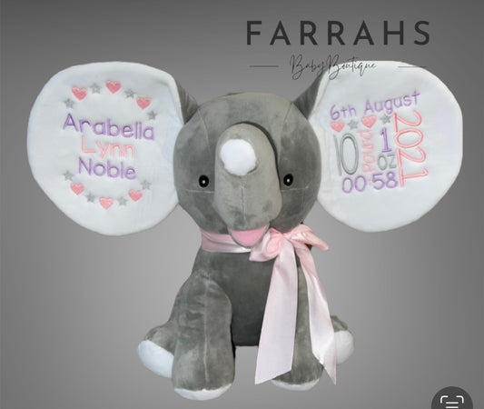 Grey Dumble Elephant Memory bear