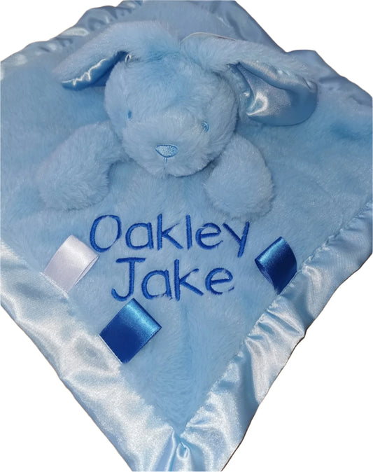 Personalised fluffy bunny comforter