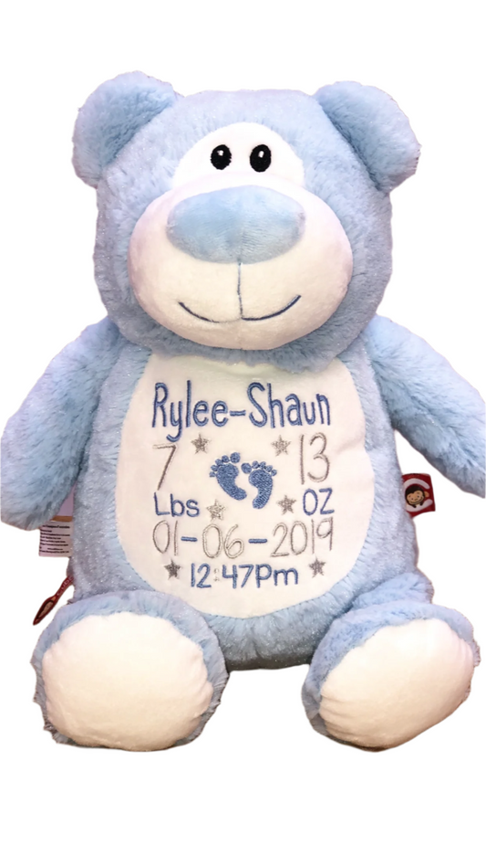 Personalised blue bear