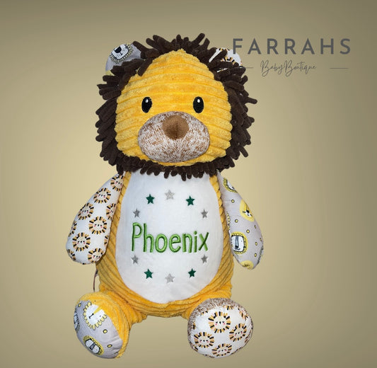 Personalised  Sensory Lion teddy