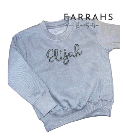 Personalised Jumpers - Dusky blue