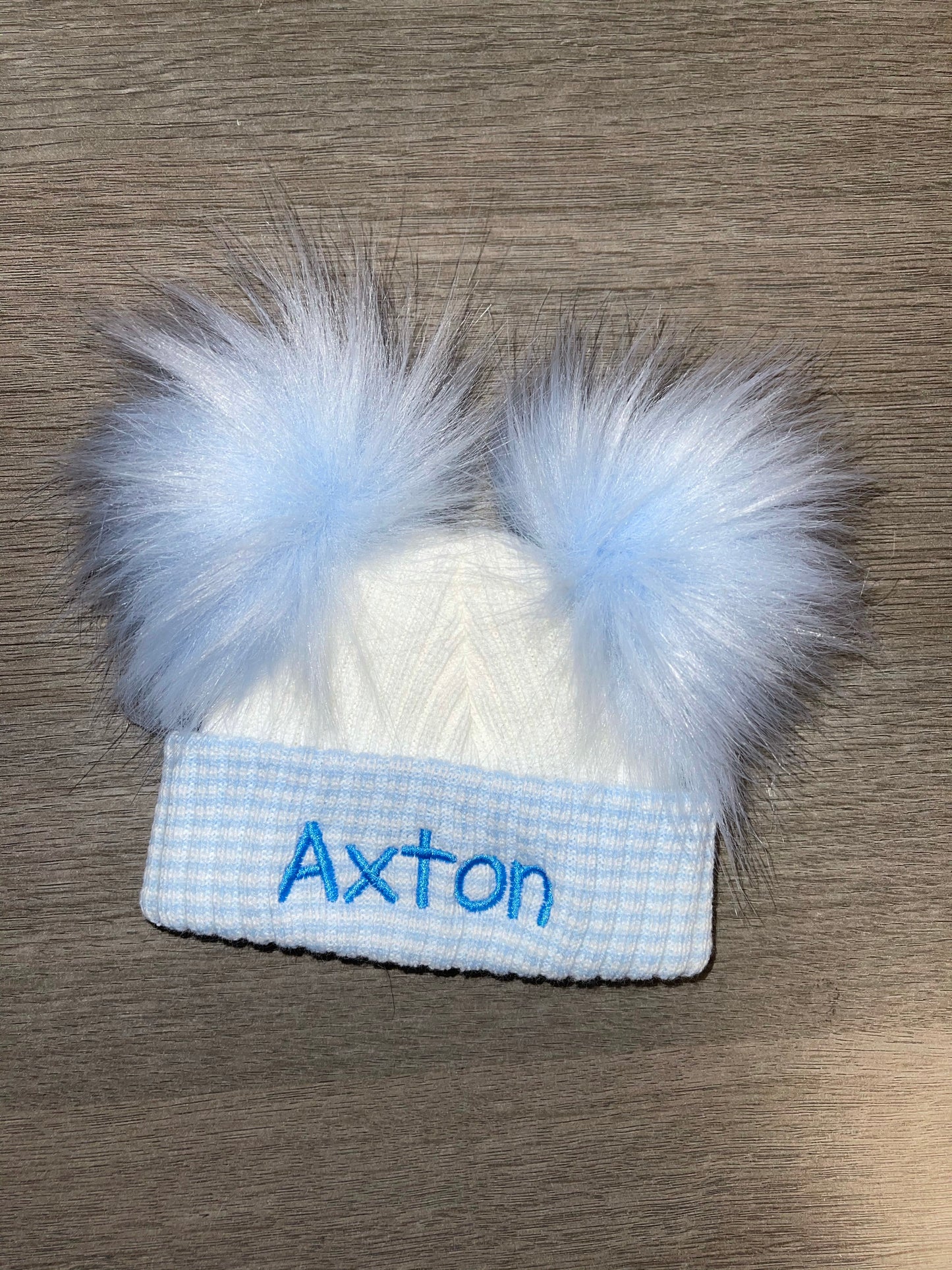 Personalised My 1st Pom pom hats
