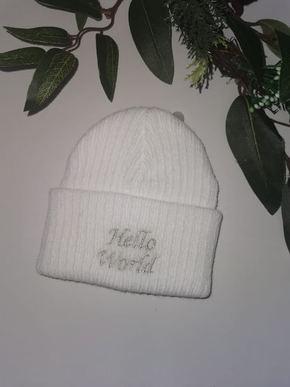 Hello World Beanie Hat