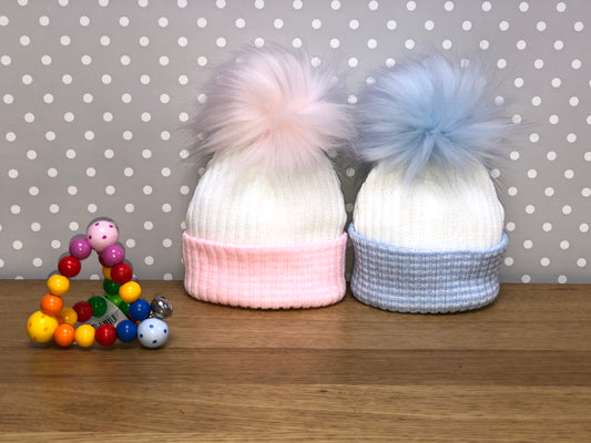 Newborn babies striped Hat